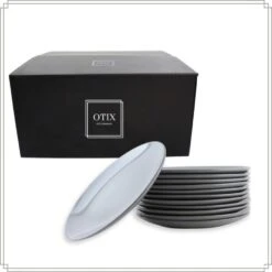 OTIX Dinerborden Bordenset 12 Persoons Grijs 26cm Aardewerk POPLAR 14 OTIX Dinerborden Bordenset 12 Persoons Grijs 26cm Aardewerk POPLAR -Luxe Servieswinkel 021a37b701234f7d8973ae488f74616c