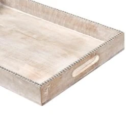 QUENA - Set Van 2 Dienbladen - Lichtbruin - Mangohout -Luxe Servieswinkel 030f611b5a7d4f0e8967e7d55758799d