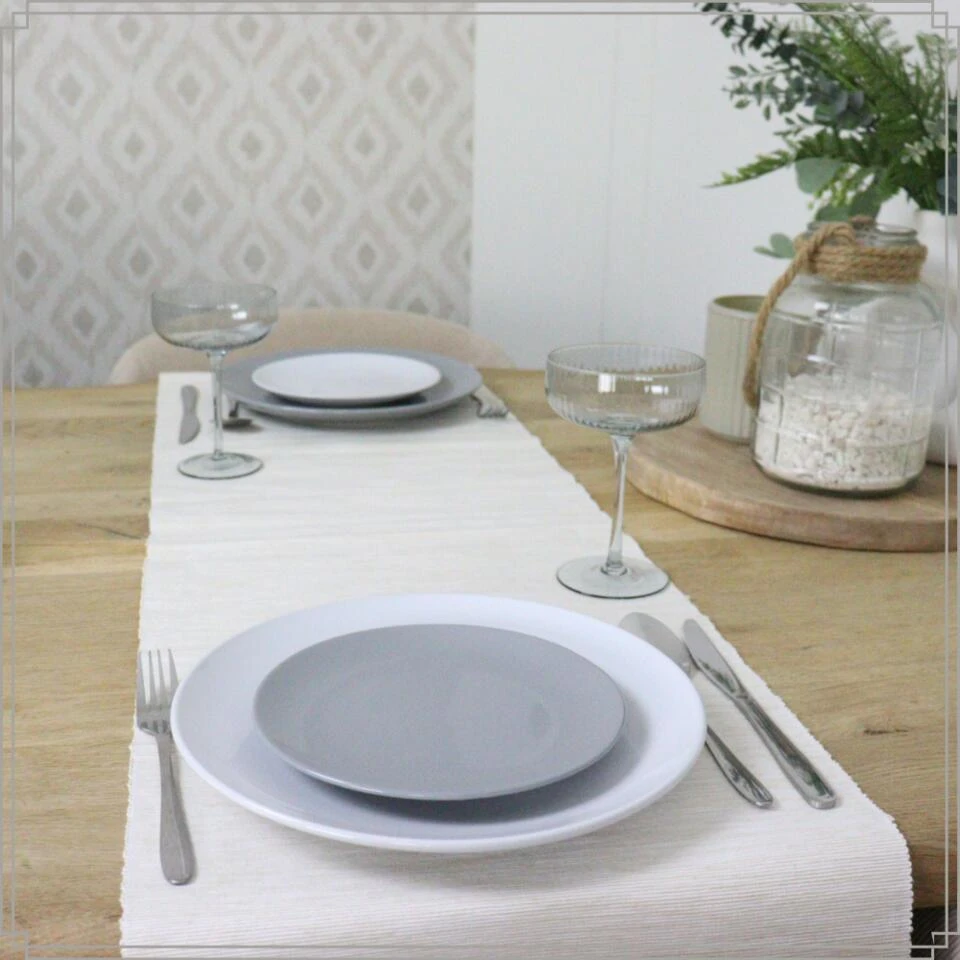 OTIX Dinerborden Bordenset 12 Persoons Grijs 26cm Aardewerk POPLAR 4 OTIX Dinerborden Bordenset 12 Persoons Grijs 26cm Aardewerk POPLAR - Afbeelding 4