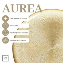 OTIX Dinerborden Bordenset 6 Persoons Goud Onderborden Kerst 27cm -Luxe Servieswinkel 0674451fa33b4084b010c7feb37167b0