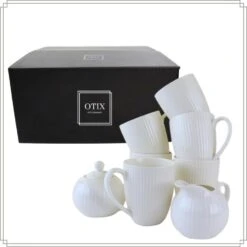 OTIX Serviesset 8-delig Koffiekopjes Met Oor Melk En Suiker Set Wit... -Luxe Servieswinkel 0c3aa119d3c34fa294e1c534d5042fdb