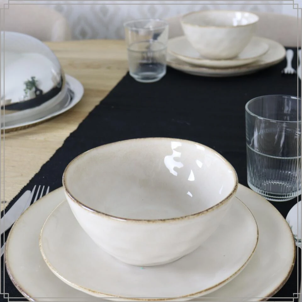 OTIX Ontbijtborden Bordenset 6 Persoons Beige 21cm Keramiek 5 OTIX Ontbijtborden Bordenset 6 Persoons Beige 21cm Keramiek - Afbeelding 5