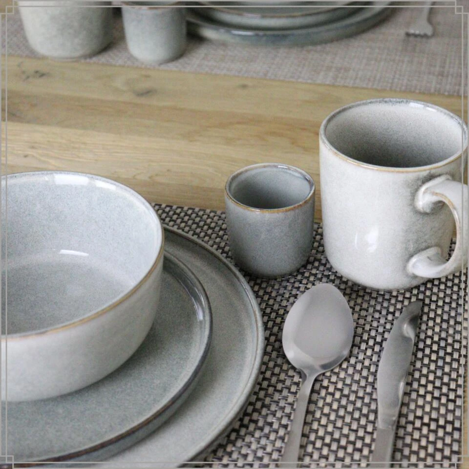 OTIX Soepkommen Zonder Oor Set Van 6 Schaaltjes 600ml Grijs Aardewerk BEECH 4 OTIX Soepkommen Zonder Oor Set Van 6 Schaaltjes 600ml Grijs Aardewerk BEECH - Afbeelding 4