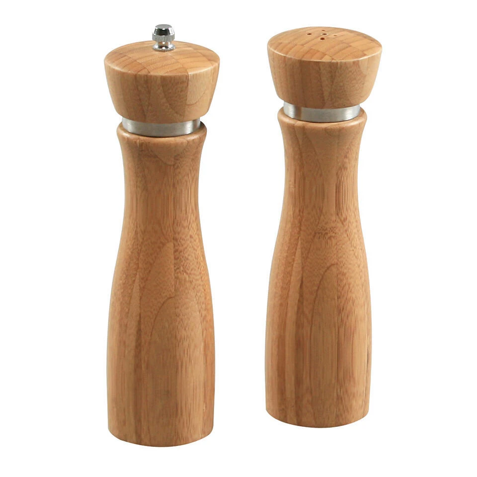 Merkloos Kesper Peper- En Zoutstel - 21 Cm - Bamboe - Peper/zoutmolen 1 Merkloos Kesper Peper- En Zoutstel - 21 Cm - Bamboe - Peper/zoutmolen