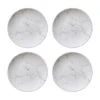 Orange85 Gebaksbordjes Taart 4 Stuks Wit 19cm Marmer
