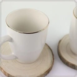 OTIX Mokken Set Wit Met Goud 200ml Porselein 6 Stuks DAISY 6 OTIX Mokken Set Wit Met Goud 200ml Porselein 6 Stuks DAISY -Luxe Servieswinkel 1000033122 0110