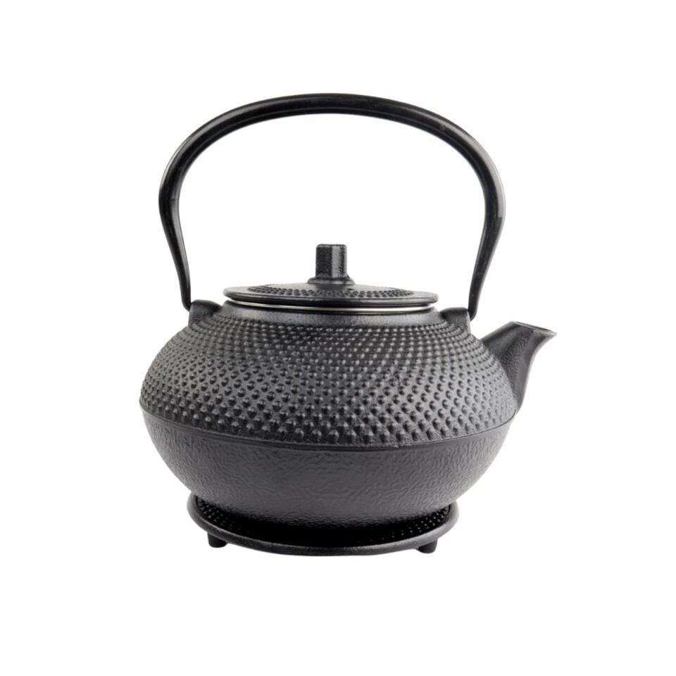 Orange85 Theepot Met Onderzetter Tetsubin Japans Theebus Zwart 1.5L Gietijzer 1 Orange85 Theepot Met Onderzetter Tetsubin Japans Theebus Zwart 1.5L Gietijzer