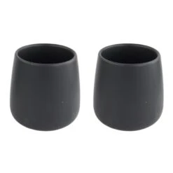 Orange85 Theepot Zwart Warmtehoudend 50cl Met 2 Kopjes Aardewerk Bamboe -Luxe Servieswinkel 1000033129 0111