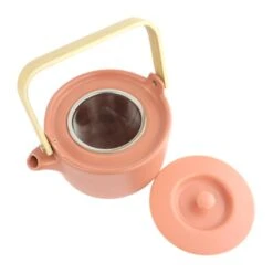 Orange85 Theepot Terracotta Kleur 80cl Aardewerk -Luxe Servieswinkel 1000041055 0110