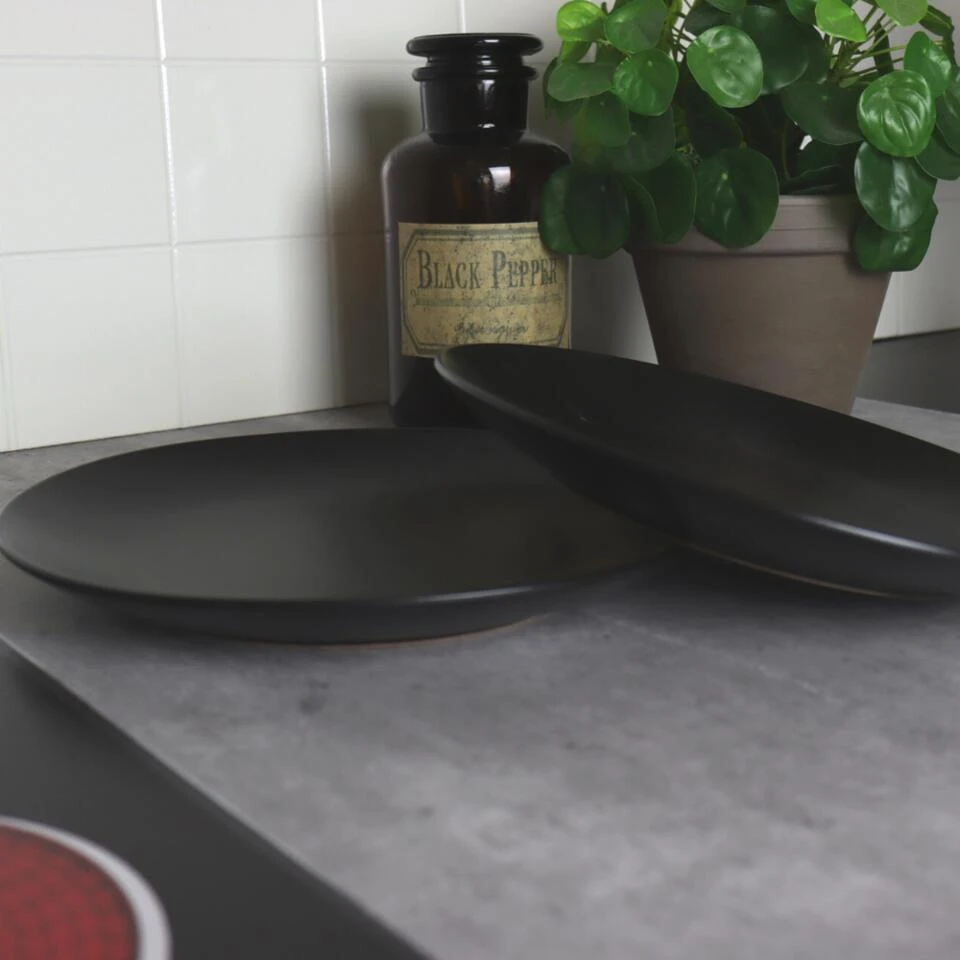 Orange85 Bordenset Dinerbord Borden Plat Set Van 6 Mat Zwart Diameter 27cm 4 Orange85 Bordenset Dinerbord Borden Plat Set Van 6 Mat Zwart Diameter 27cm - Afbeelding 4