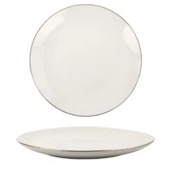 OTIX Dinerborden 6 Stuks Van Porselein 26,5 Cm Borden Wit Met Goud