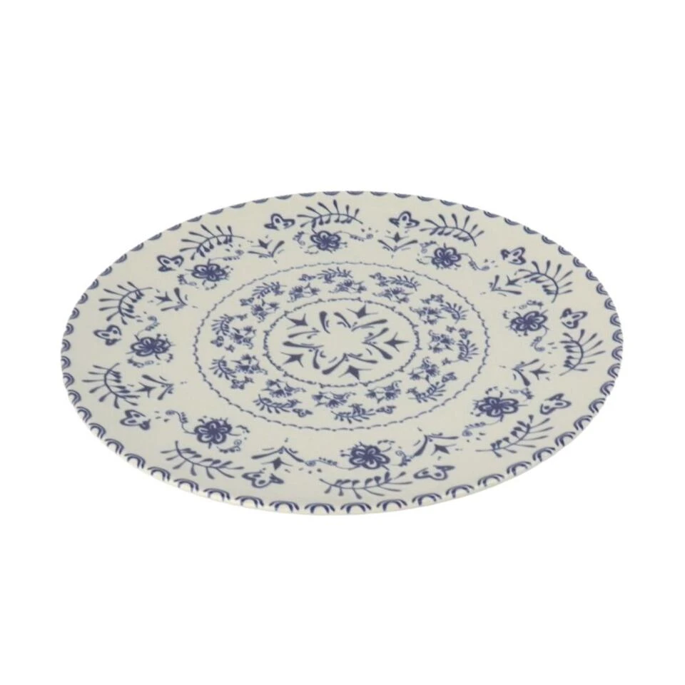 Orange85 Dinerborden 26 Cm Blauwe Details Set Van 4 Porselein Bordenset 4 Orange85 Dinerborden 26 Cm Blauwe Details Set Van 4 Porselein Bordenset - Afbeelding 4