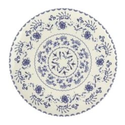 Orange85 Dinerborden 26 Cm Blauwe Details Set Van 4 Porselein Bordenset