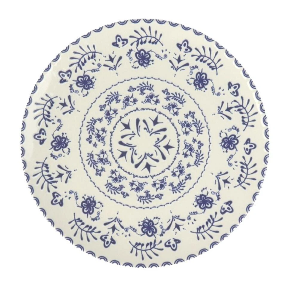 Orange85 Dinerborden 26 Cm Blauwe Details Set Van 4 Porselein Bordenset 1 Orange85 Dinerborden 26 Cm Blauwe Details Set Van 4 Porselein Bordenset