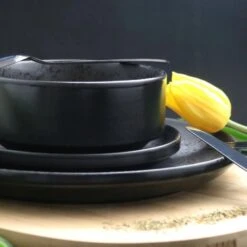 Orange85 Ontbijtbord Zwart 2 Stuks Aardewerk 18 Cm -Luxe Servieswinkel 1000049526 0111