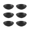 Orange85 Bord 6 Stuks Diep - Soepborden - Zwart Mat Diameter 20,5cm Aardewerk