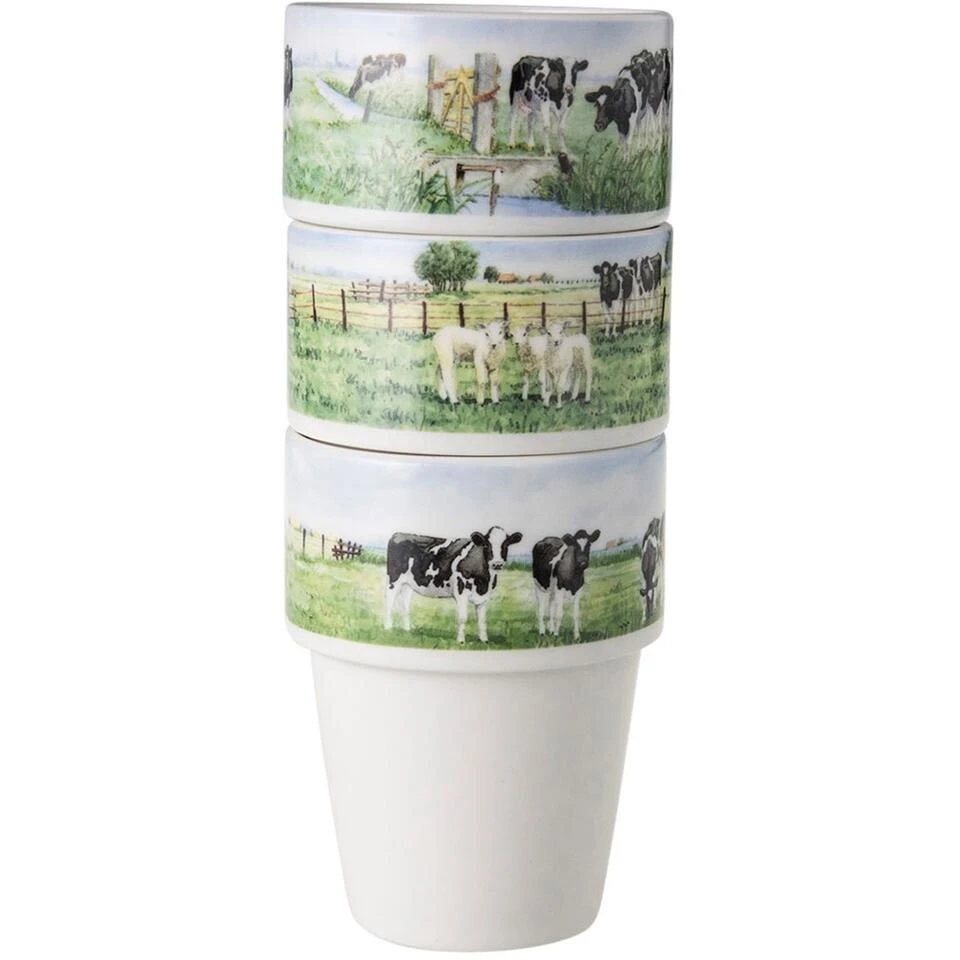 Wiebe Van Der Zee Giftset 3 Melkbekers 26 Cl. 3 Wiebe Van Der Zee Giftset 3 Melkbekers 26 Cl. - Afbeelding 3