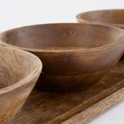 Mica Decorations Tomar Schaaltjes En Dienblad - Donkerbruin 6 Mica Decorations Tomar Schaaltjes En Dienblad - Donkerbruin -Luxe Servieswinkel 1000058456 0110