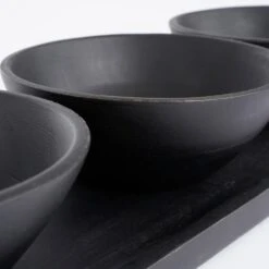 Mica Decorations Tomar Schaaltjes En Dienblad - Zwart -Luxe Servieswinkel 1000058457 0101