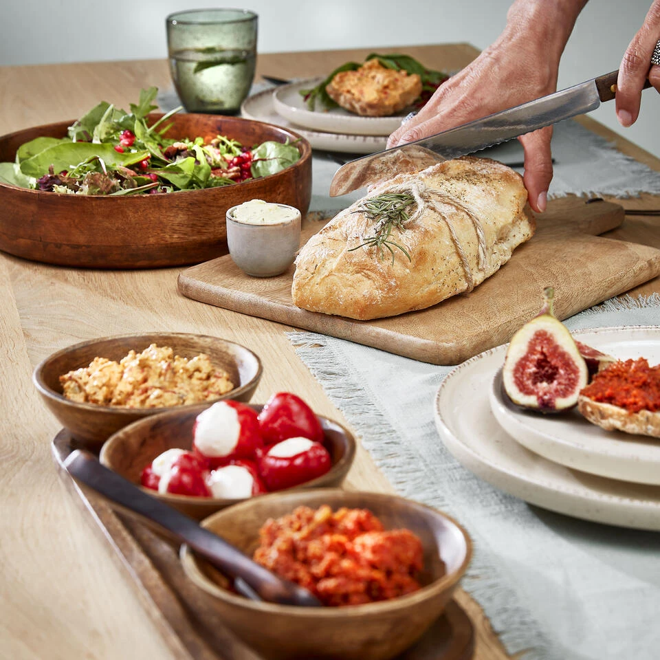 Mica Decorations Tomar Schaal - H6 X Ø26 Cm - Mangohout - Donkerbruin 4 Mica Decorations Tomar Schaal - H6 X Ø26 Cm - Mangohout - Donkerbruin - Afbeelding 4