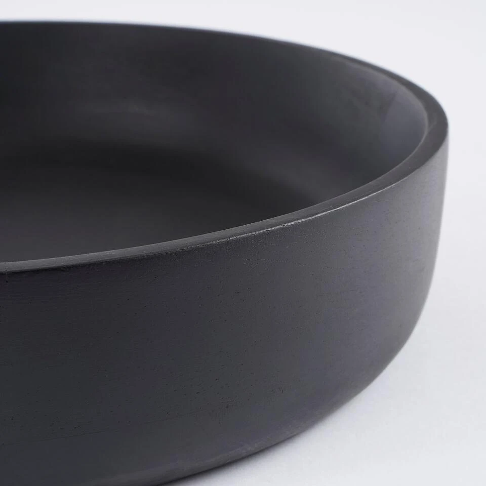 Mica Decorations Tomar Schaal - H6 X Ø26 Cm - Mangohout - Zwart 2 Mica Decorations Tomar Schaal - H6 X Ø26 Cm - Mangohout - Zwart - Afbeelding 2