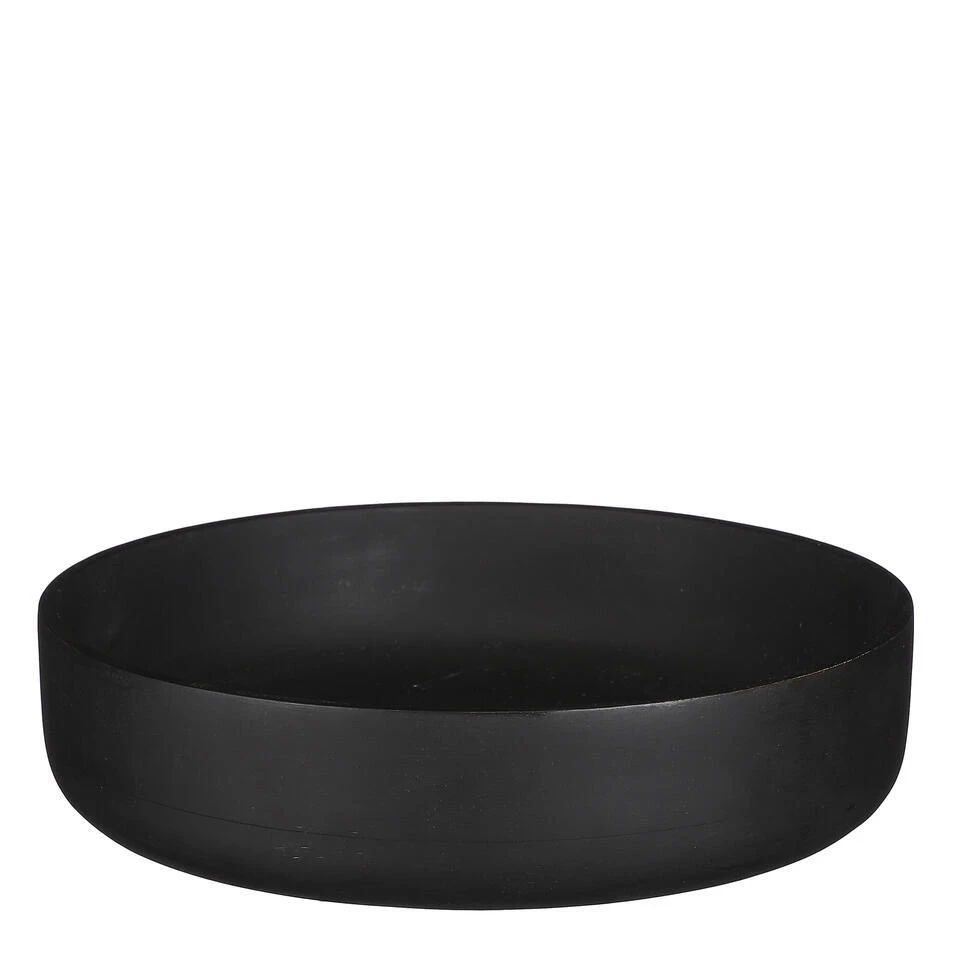 Mica Decorations Tomar Schaal - H6 X Ø26 Cm - Mangohout - Zwart 1 Mica Decorations Tomar Schaal - H6 X Ø26 Cm - Mangohout - Zwart