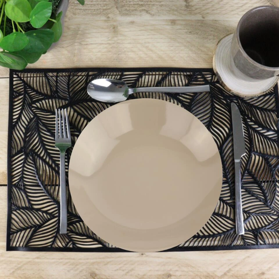 OTIX Diepe Borden Taupe Pastaborden Soepborden 6 Stuks 20cm Aardewerk 2 OTIX Diepe Borden Taupe Pastaborden Soepborden 6 Stuks 20cm Aardewerk - Afbeelding 2