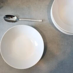 OTIX Diepe Borden Wit Pastaborden 6 Stuks 20cm Aardewerk -Luxe Servieswinkel 1000068736 0111