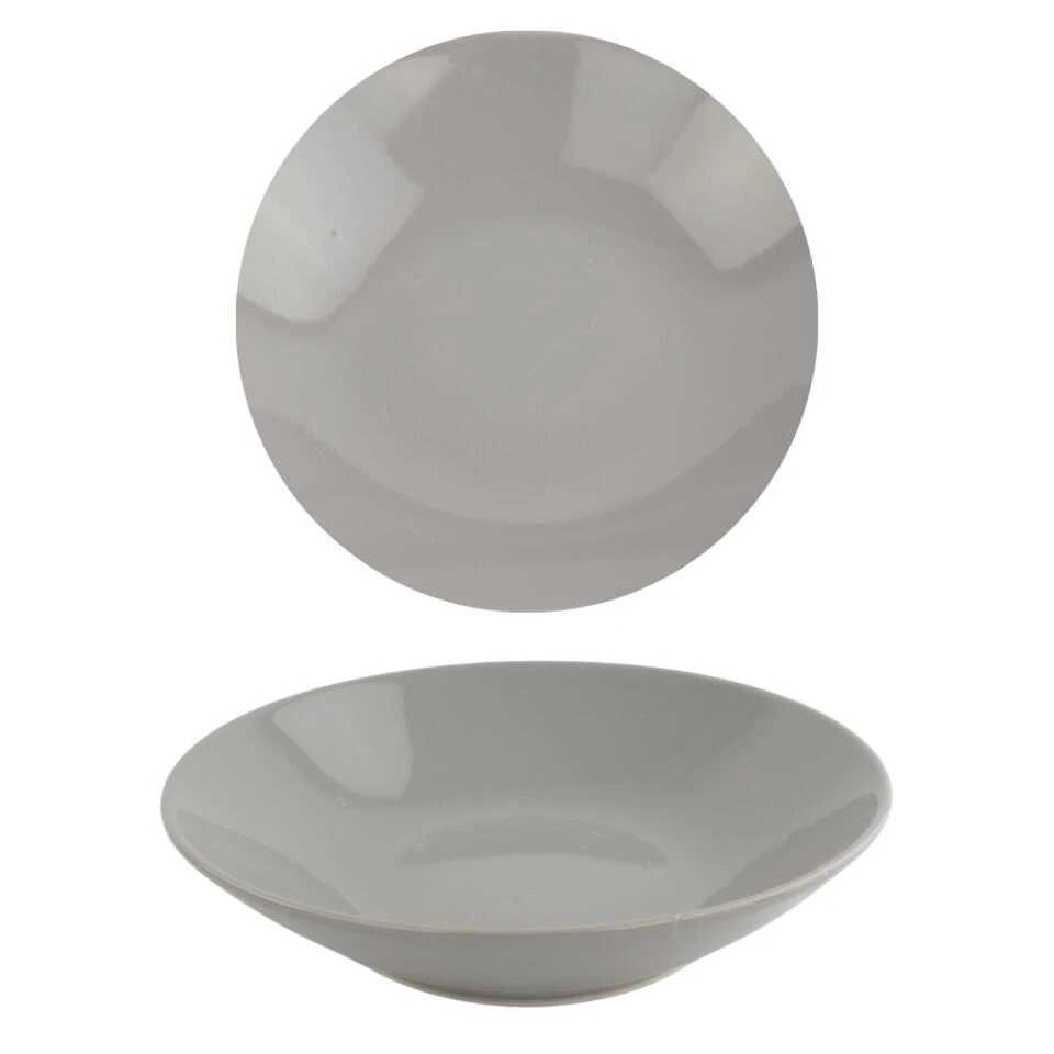 OTIX Diepe Borden Grijs Pastaborden Soepborden 6 Stuks 20cm Aardewerk 1 OTIX Diepe Borden Grijs Pastaborden Soepborden 6 Stuks 20cm Aardewerk
