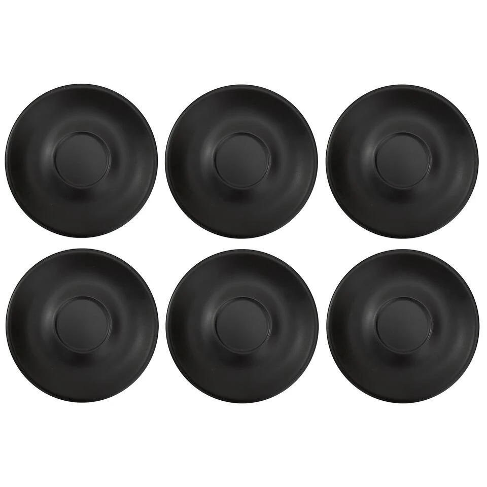 Barista Innovations Nero - Schotel Koffiekop Regular - Set Van 6 - Mat Zwart 1 Barista Innovations Nero - Schotel Koffiekop Regular - Set Van 6 - Mat Zwart