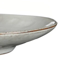 Mica Decorations Tabo Ovaal Bord - L35,5 X B21,5 X H4,5 Cm - Grijs -Luxe Servieswinkel 1000077185 0102