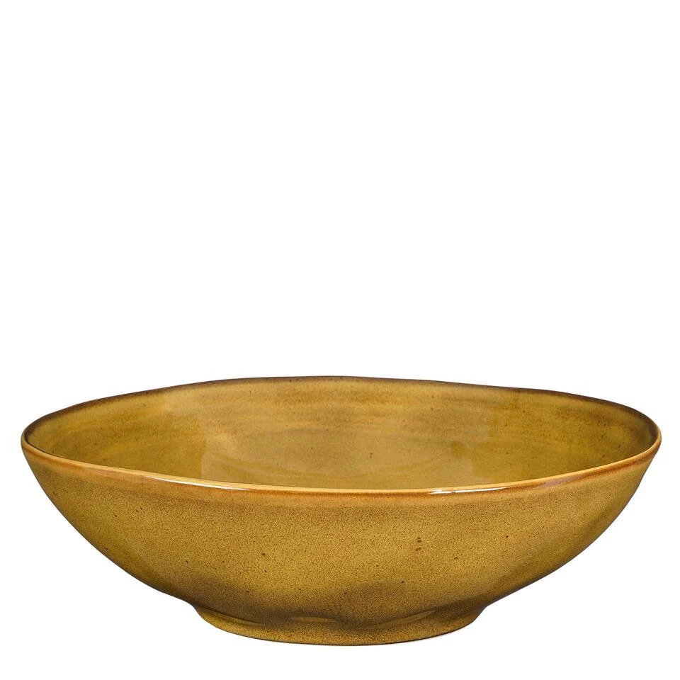 Mica Decorations Tabo Schaal - H9 X Ø30,5 Cm - Oker 1 Mica Decorations Tabo Schaal - H9 X Ø30,5 Cm - Oker