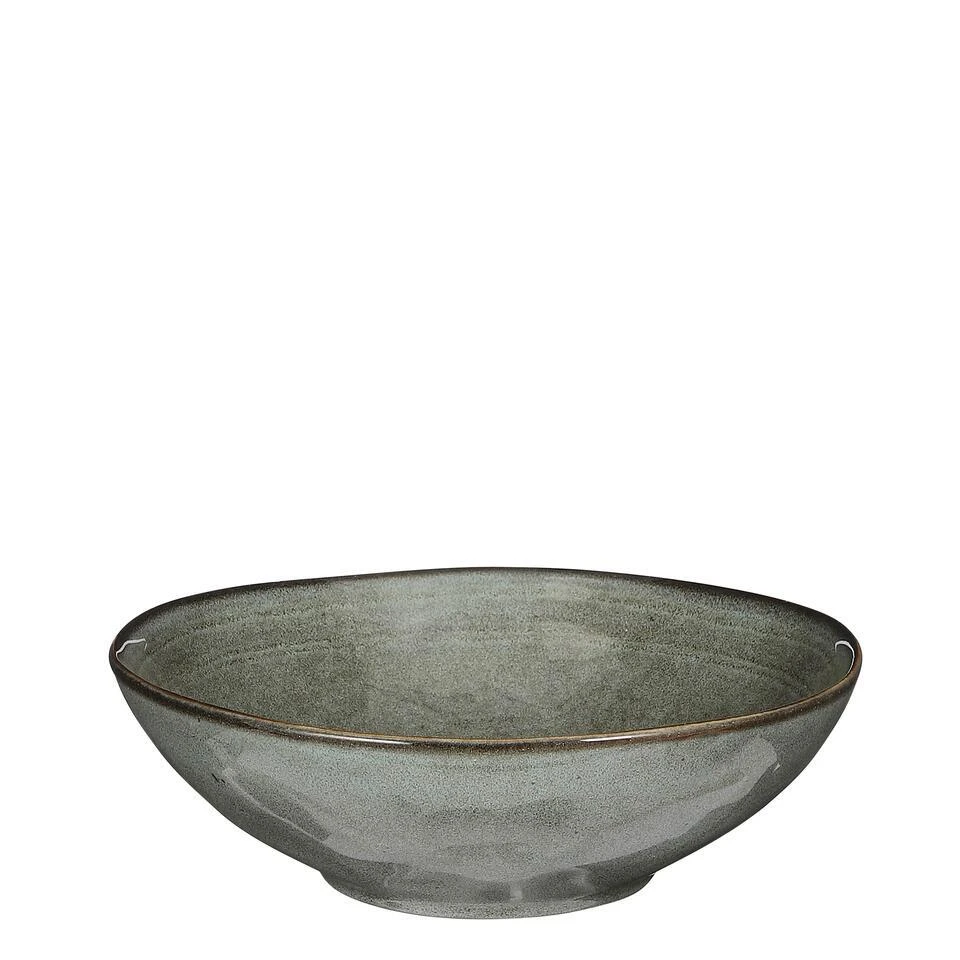 Mica Decorations Tabo Schaal - H7,5 X Ø23,5 Cm - Groen 1 Mica Decorations Tabo Schaal - H7,5 X Ø23,5 Cm - Groen