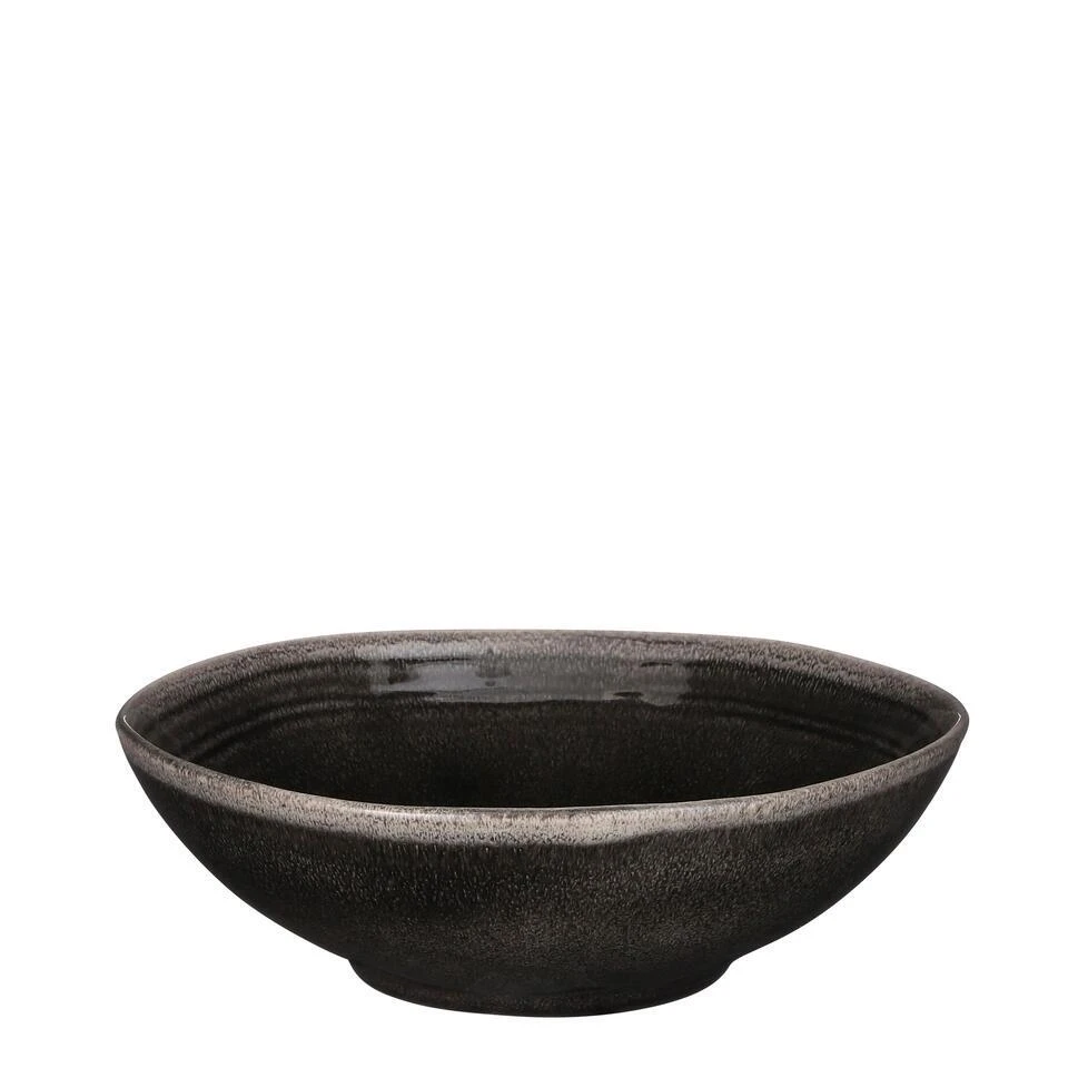 Mica Decorations Tabo Schaal - H7,5 X Ø23,5 Cm - Zwart 1 Mica Decorations Tabo Schaal - H7,5 X Ø23,5 Cm - Zwart