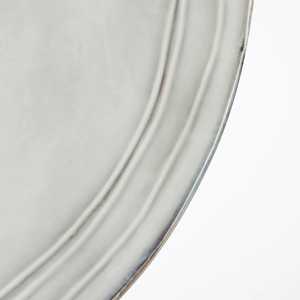 Mica Decorations Tabo Schaal - H9 X Ø30,5 Cm - Grijs 2 Mica Decorations Tabo Schaal - H9 X Ø30,5 Cm - Grijs - Afbeelding 2