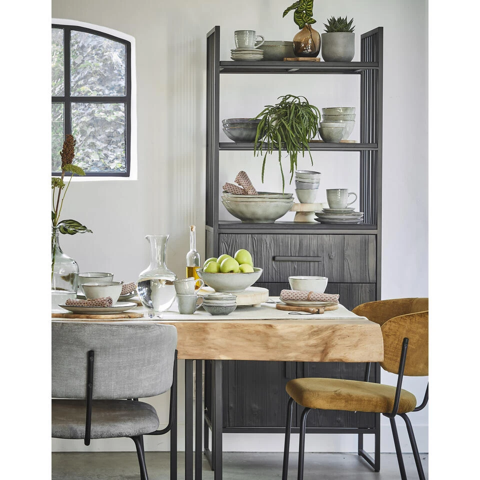 Mica Decorations Tabo Schaal - H9 X Ø30,5 Cm - Grijs 4 Mica Decorations Tabo Schaal - H9 X Ø30,5 Cm - Grijs - Afbeelding 4