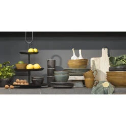 Mica Decorations Tabo Schaal - H7,5 X Ø23,5 Cm - Oker 7 Mica Decorations Tabo Schaal - H7,5 X Ø23,5 Cm - Oker -Luxe Servieswinkel 1000077201 0103