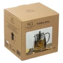 Secret De Gourmet - Theepot - Glas/rvs - Met Filter - 800 Ml 6 Secret De Gourmet - Theepot - Glas/rvs - Met Filter - 800 Ml -Luxe Servieswinkel 1000077209 0103