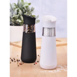 Merkloos Zoutmolen Of Pepermolen - Elektrisch - Zwart En Wit - 18 Cm 7 Merkloos Zoutmolen Of Pepermolen - Elektrisch - Zwart En Wit - 18 Cm -Luxe Servieswinkel 1000079453 0103