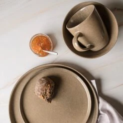 Dutch Rose Bord 27 Cm Camel -Luxe Servieswinkel 1000085860 0102