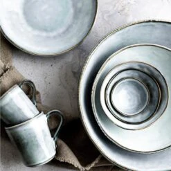 Dutch Rose Schaal 33 Cm Blauw -Luxe Servieswinkel 1000086740 0102