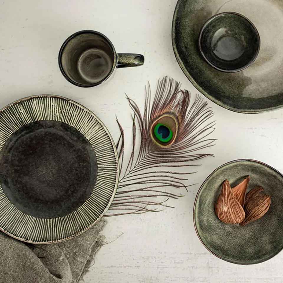 Dutch Rose Schaal 23 Cm Groen 3 Dutch Rose Schaal 23 Cm Groen - Afbeelding 3