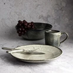 Dutch Rose Bord Diep 23,5 Cm Creme -Luxe Servieswinkel 1000086752 0103