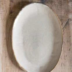 Dutch Rose Ovale Schaal 40x28 Cm Creme -Luxe Servieswinkel 1000086756 0102