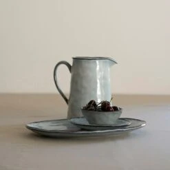 Dutch Rose Ovale Schaal 34x23 Cm Blauw -Luxe Servieswinkel 1000086757 0103