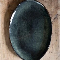 Dutch Rose Ovale Schaal 40x28 Cm Groen 6 Dutch Rose Ovale Schaal 40x28 Cm Groen -Luxe Servieswinkel 1000086758 0102