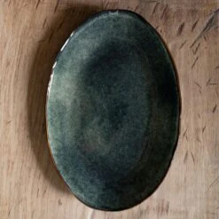 Dutch Rose Ovale Schaal 34x23 Cm Groen 6 Dutch Rose Ovale Schaal 34x23 Cm Groen -Luxe Servieswinkel 1000086759 0102