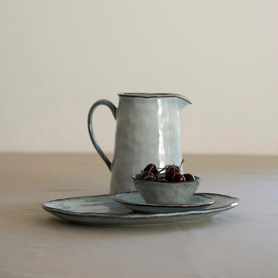 Dutch Rose Ovale Schaal 40x28 Cm Blauw 4 Dutch Rose Ovale Schaal 40x28 Cm Blauw - Afbeelding 4