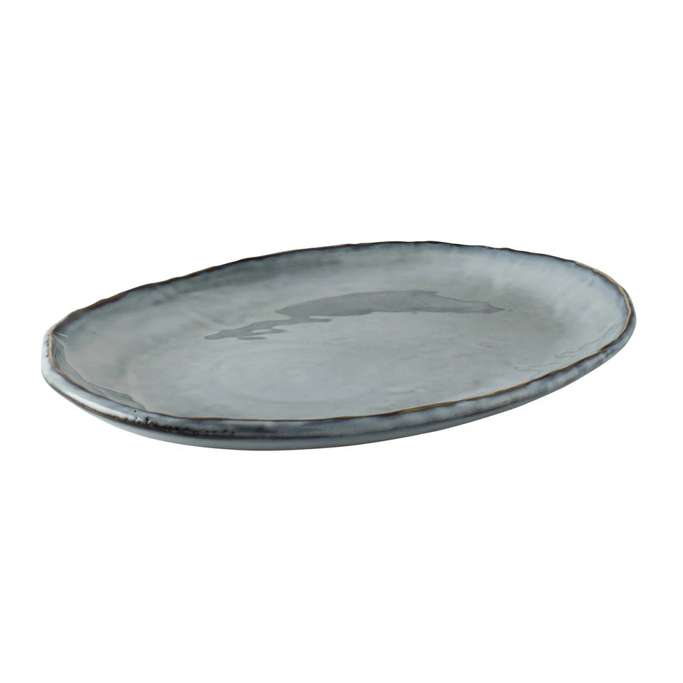 Dutch Rose Ovale Schaal 40x28 Cm Blauw 1 Dutch Rose Ovale Schaal 40x28 Cm Blauw