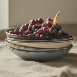 Dutch Rose Giftset 4 Borden Diep 23,5 Cm Blauw 7 Dutch Rose Giftset 4 Borden Diep 23,5 Cm Blauw -Luxe Servieswinkel 1000087490 0103